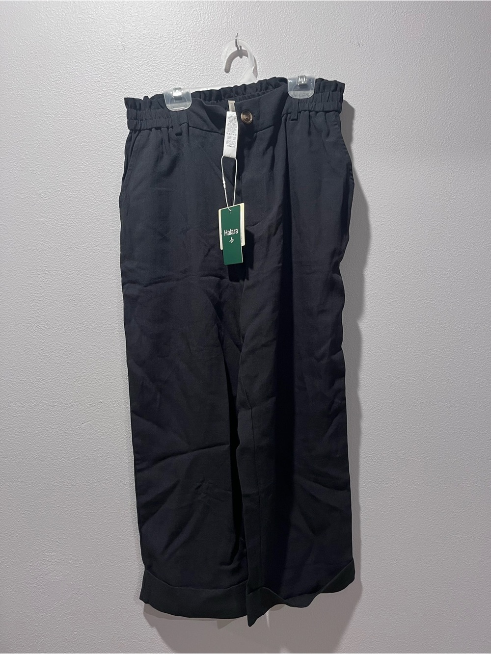 Halara Black Paperbag-Waist Women’s Pants